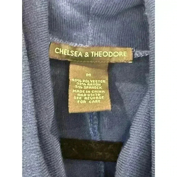 Chelsea & Theodore Womens Cowl Neck Long Sleeve Sweater Poncho Like Fringe Sz M - Picture 3 of 3